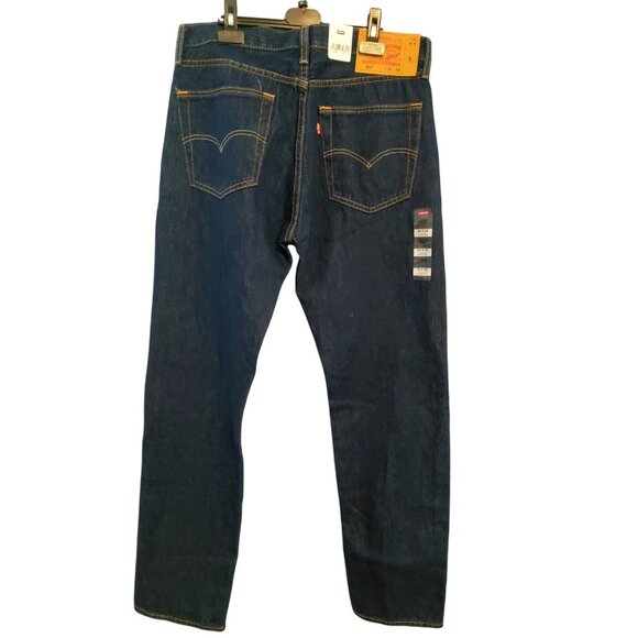 Levi's Men 501 Original Regular Fit Jeans Straight Leg, Black Size 32x32 0660 - Picture 3 of 14